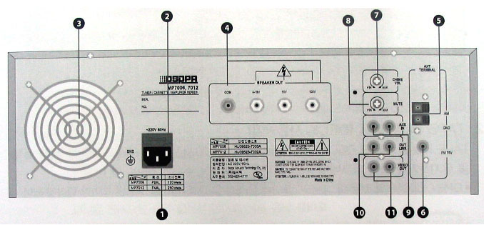 MP-7012,전자식데크/디지털라디오/120W